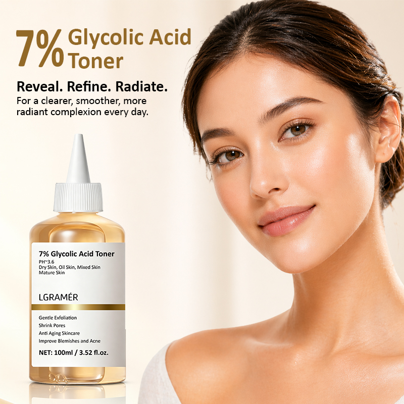 Glycolic Acid Exfoliant - 100ml Exfoliating Facial Toner,7% Glycolic Acid