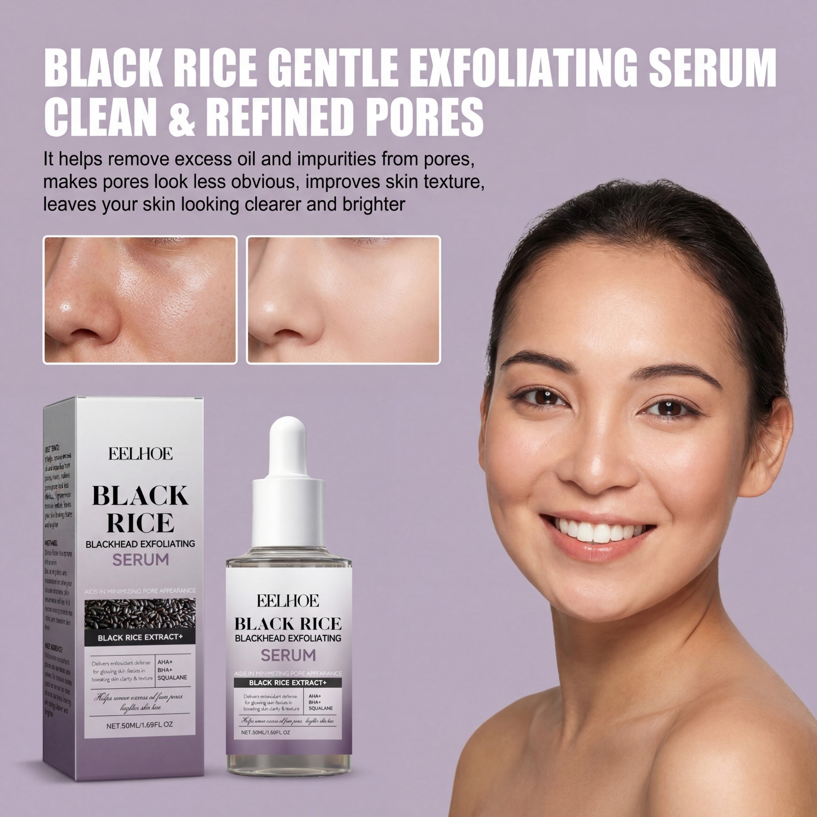 Black Rice Exfoliating Serum G - đánh giá và giá Skincare Non Comedogenic