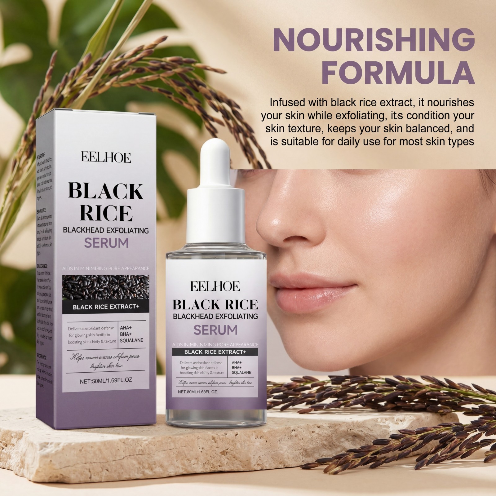 Black Rice Exfoliating Serum G - đánh giá và giá Skincare Non Comedogenic