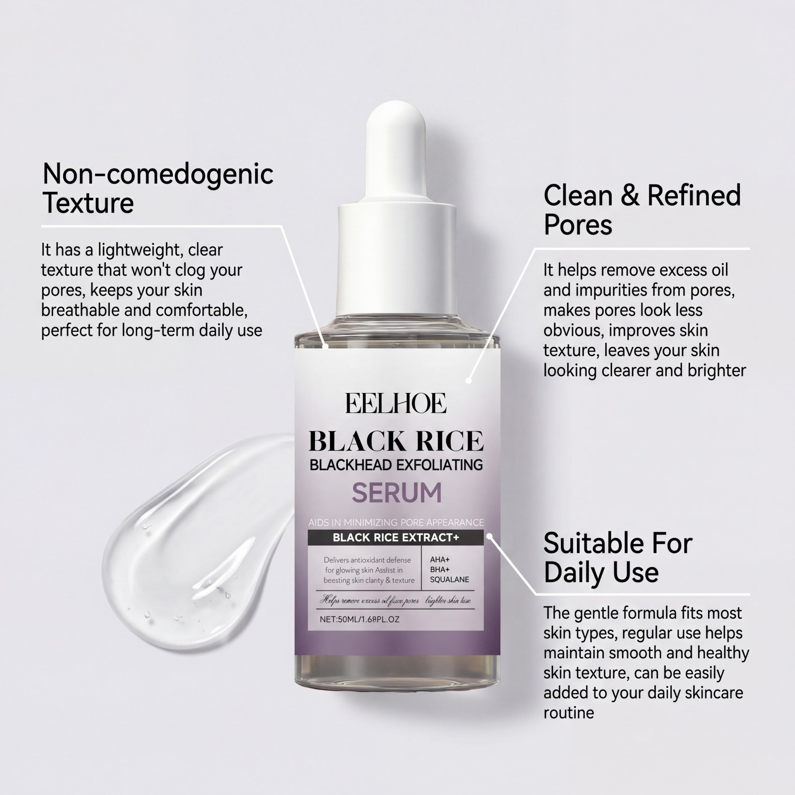 Black Rice Exfoliating Serum G - đánh giá và giá Skincare Non Comedogenic
