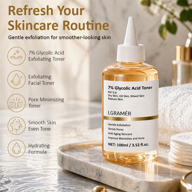 100ml Exfoliating Facial Toner - đánh giá và giá Glycolic Acid Exfoliant