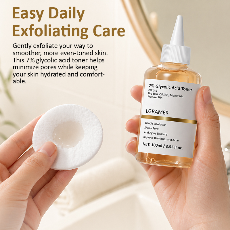 100ml Exfoliating Facial Toner - đánh giá và giá Glycolic Acid Exfoliant