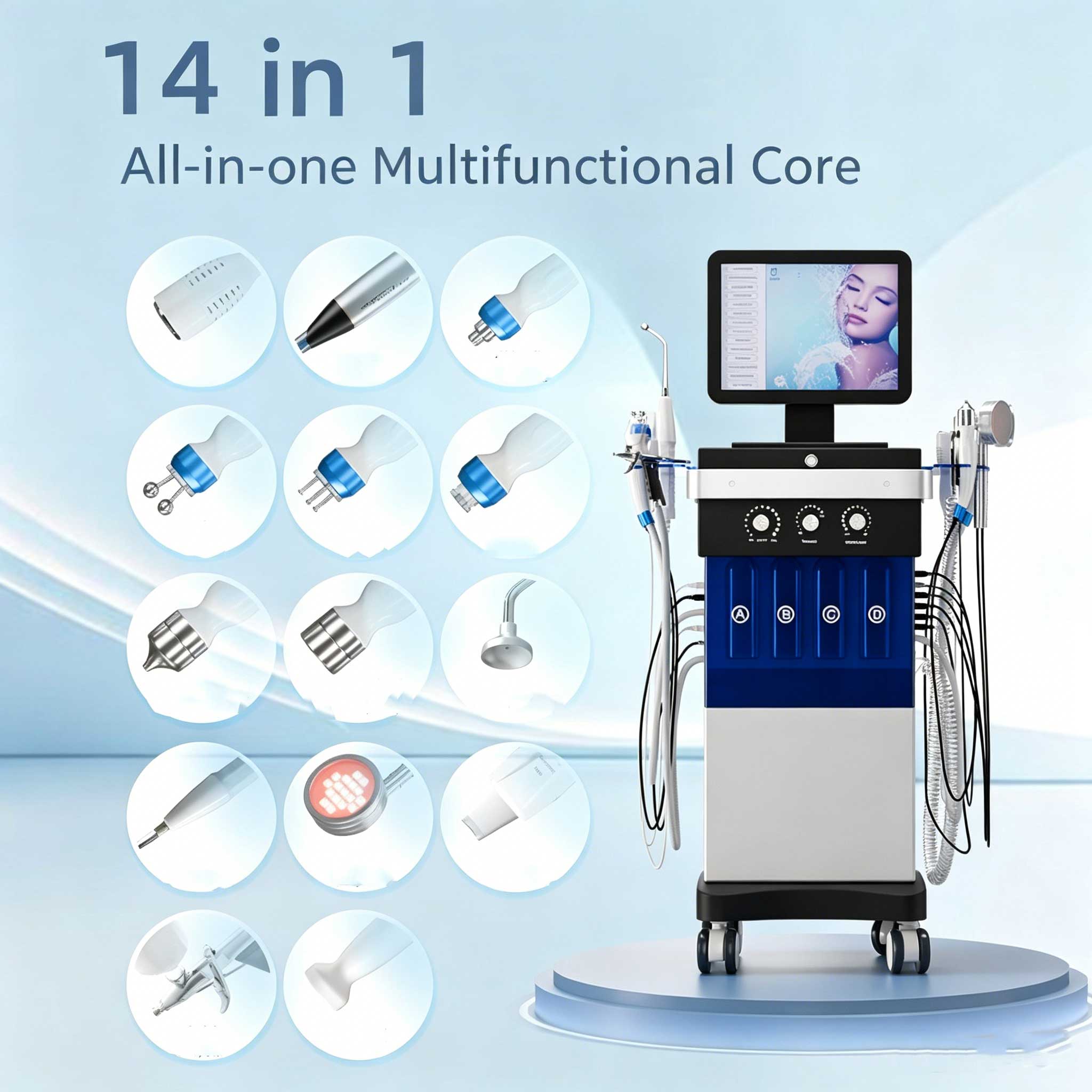 14 in 1 Water Light Facial Car - đánh giá và giá Skincare Whitening