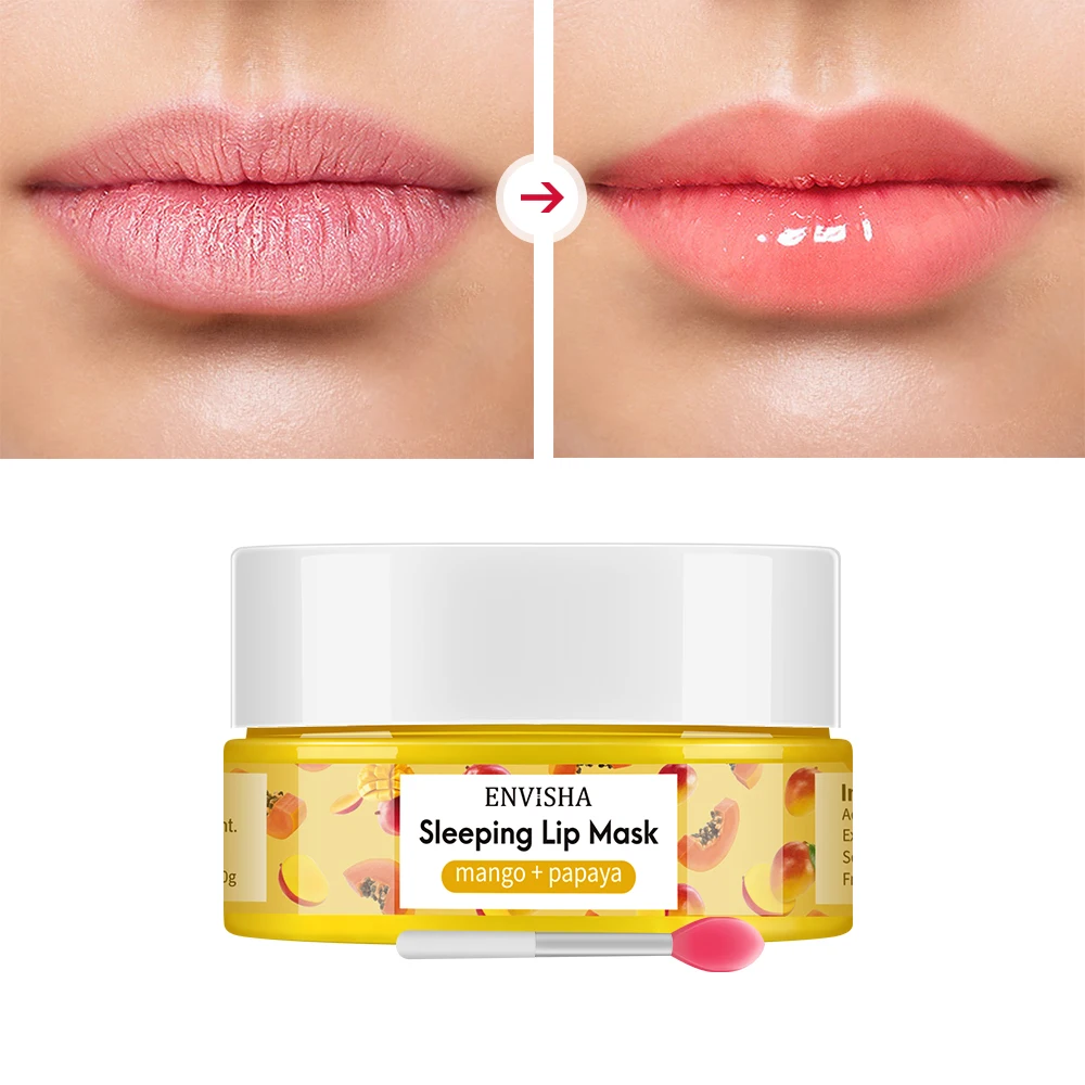 ENVISHA Lip Mask Sleeping Main - đánh giá và giá Glycolic Acid Exfoliant