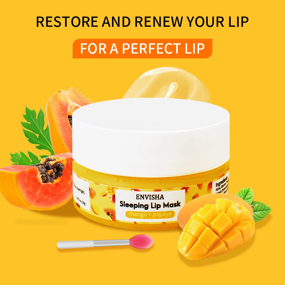 ENVISHA Lip Mask Sleeping Main - đánh giá và giá Glycolic Acid Exfoliant