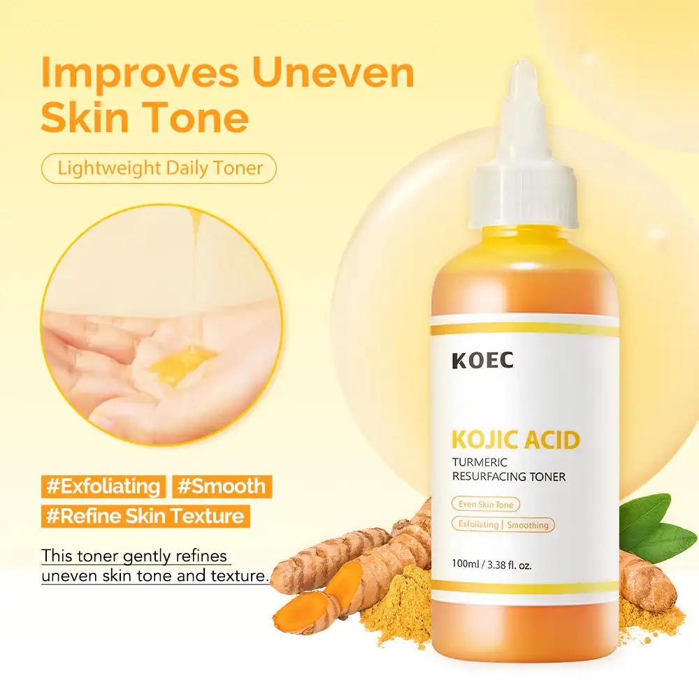 100ml KOEC Kojic Acid Turmeric - đánh giá và giá Glycolic Acid Exfoliant
