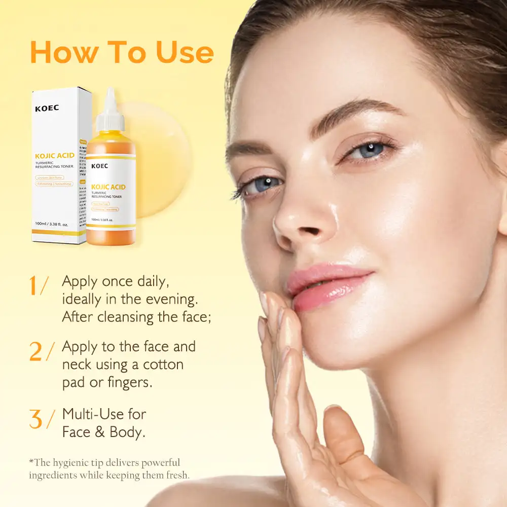 100ml KOEC Kojic Acid Turmeric - đánh giá và giá Glycolic Acid Exfoliant