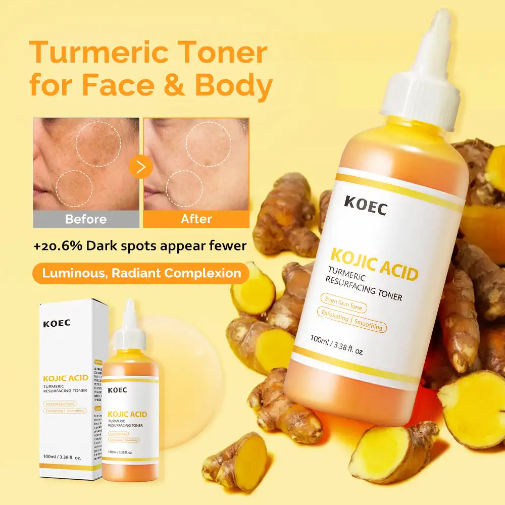 100ml KOEC Kojic Acid Turmeric - đánh giá và giá Glycolic Acid Exfoliant